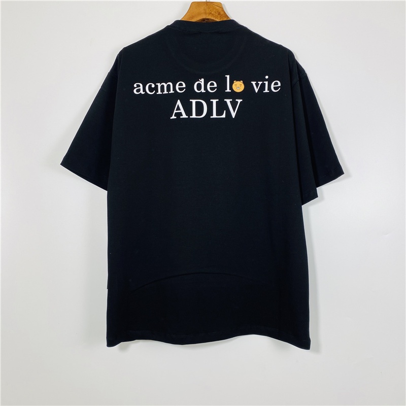 ADLV Áo Thun Cotton Tay Ngắn Dáng Rộng In Hình Bánh Donut Thời Trang Cho Cặp Đôi