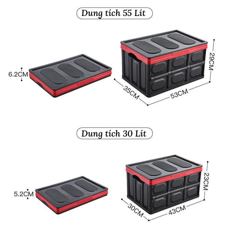 Thùng Đựng Đồ Cốp Sau Ô Tô – Có Thể Gấp Gọn SALE