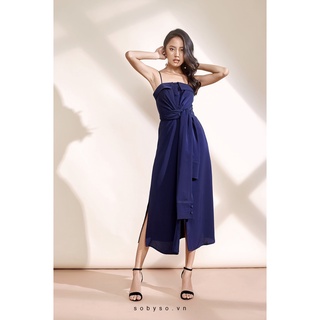SO BY SO - Đầm 2 dây tay áo kiểu cột eo 612