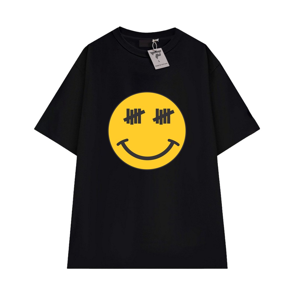 Áo thun unisex DREW in mặt cười cute vải cotton mát FPLUS FP91