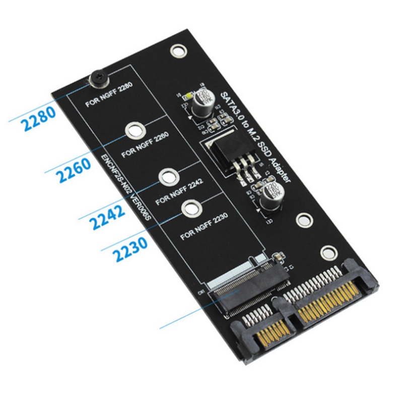 Thẻ Chuyển Đổi Nerv H1111Z M.2 M2 Sata3 Raiser M2 Sang Sata Ssd B 30 / 42 / 60 / 80mm