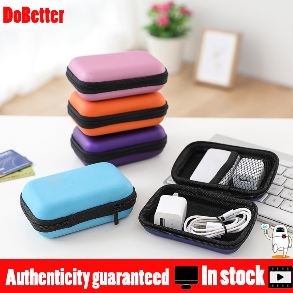 Túi đựng USB/tai nghe hình vuông/ chữ nhật bằng nylon nhỏ gọn tiện dụng