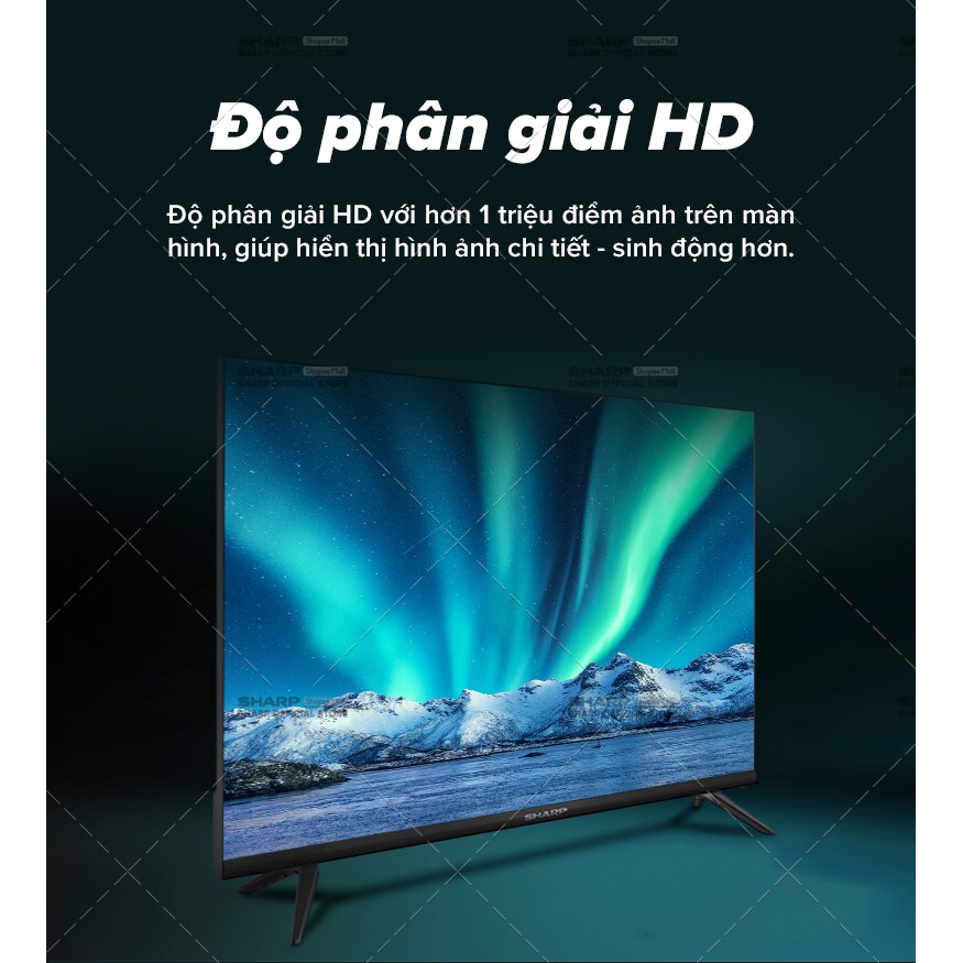 [Mã ELREHOT giảm 10% đơn 100K] Tivi Led Sharp 32 inch 2T-C32CC1X Tặng Máy vắt cam EJ-J415-WH BH 24 tháng