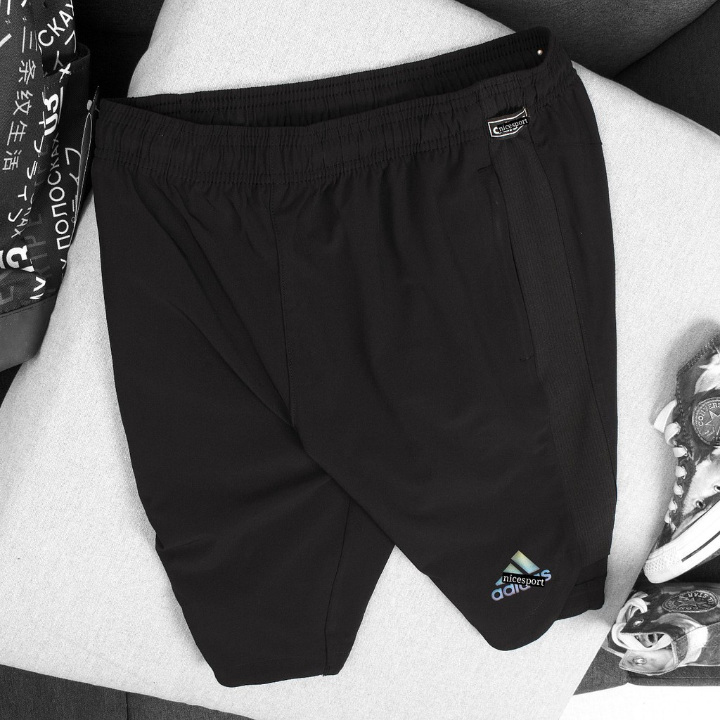 Quần đùi tập gym nam cao cấp hàng vải real hãng ADlDAS - sports men | BigBuy360 - bigbuy360.vn