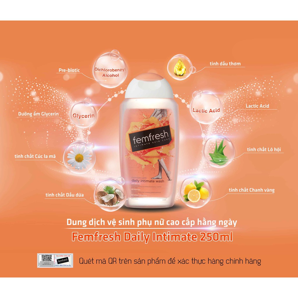 Dung Dịch Vệ Sinh Phụ Nữ Cao Cấp Femfresh 250ml