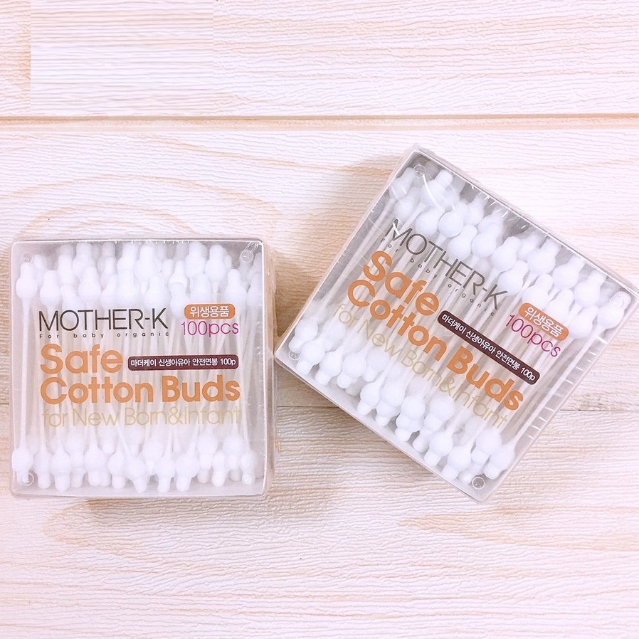 Tăm bông sơ sinh Mother-K Hàn Quốc cao cấp (100c)