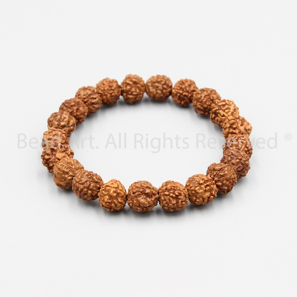 Vòng Tay 21 Hạt Bồ Đề Kim Cang (Rudraksha) Từ Tibet, Mệnh Mộc, Hoả, Chuỗi Hạt , Vòng Tay Phong Thuỷ S45 - Bead Art