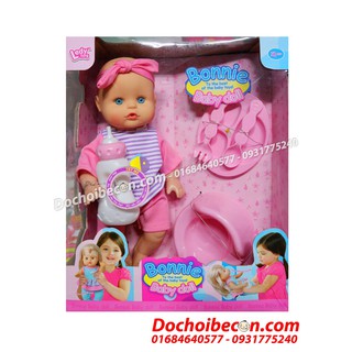 Búp bê Baby Doll bé trai bình sữa LD9707