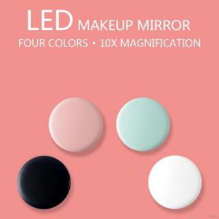 Gương trang điểm phóng đại 10X HD tích hợp đèn LED chiếu sáng tiện dụng