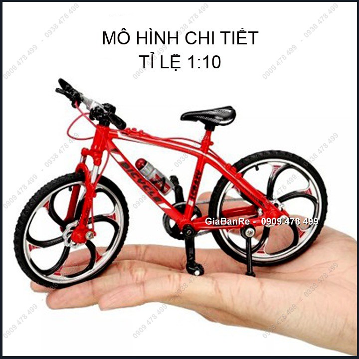 MÔ HÌNH XE ĐẠP LEO NÚI MOUNTAIN BIKE - ĐỎ - TỈ LÊ 1:10 - 8594.1