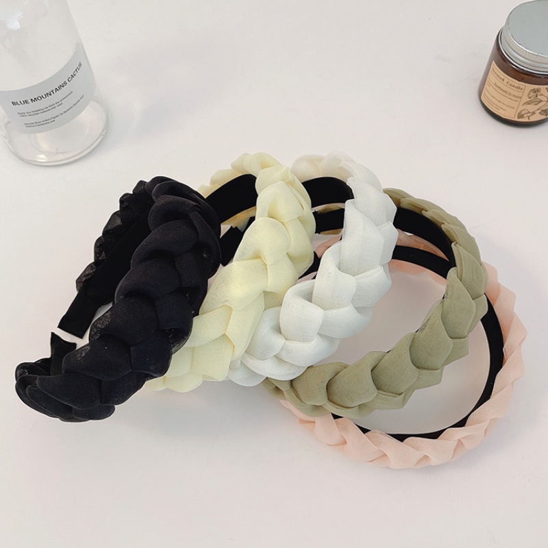 Băng đô cài tóc vải lưới thiết kế phong cách Hàn Quốc cho nữ