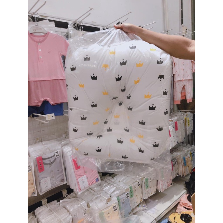 Gối chống trào ngược gối chống móp đầu cho bé sơ sinh chất liệu cotton Hàn cao cấp kèm gối nhỏ-BaByC