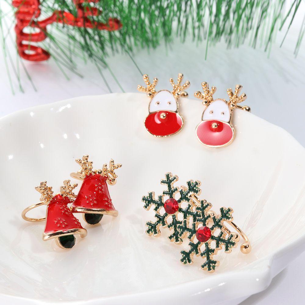 Set 2 Khuyên Kẹp Vành Tai Không Xỏ Thời Trang Dự Tiệc Unisex