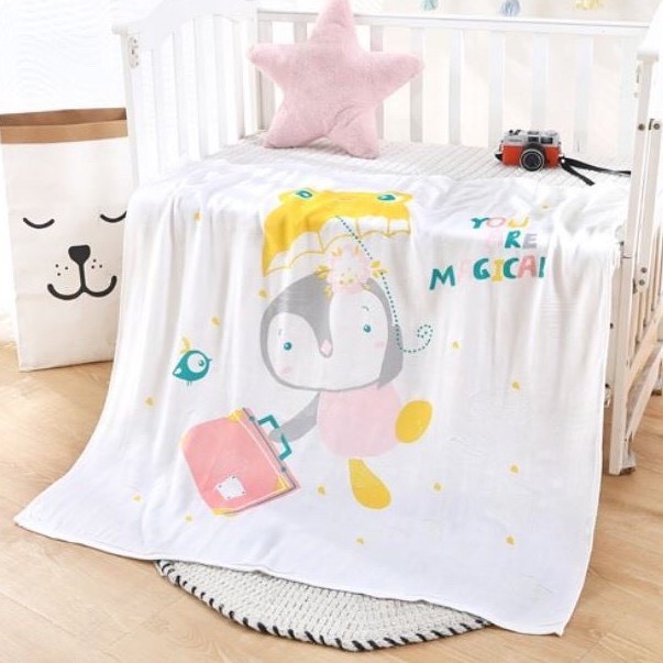 CHĂN LỤA Cotton Aden sợi tre cao cấp💖 𝑭𝑹𝑬𝑬𝑺𝑯𝑰𝑷 💖Chăn Lụa Cotton Aden Siêu Mềm Mát,Chăn cho bé (KT: 1mx1m2)