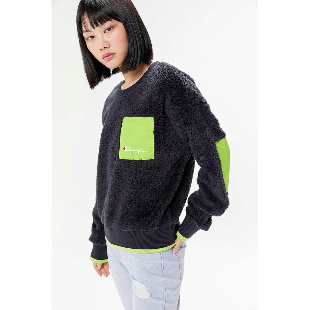 Áo sweater nỉ lông cừu Champion Sherpa Sweatshirt thu đông