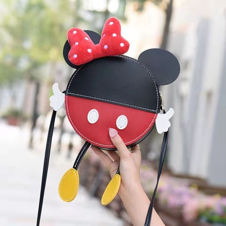 Túi tự đan handmade Mickey đầy đủ phụ kiện