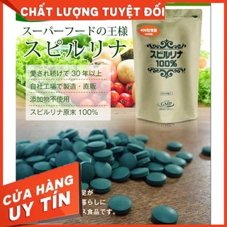 Tảo xoắn Spirulina 2400 viên-dạng túi (Only Auth-Nội địa Nhật)