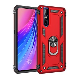 Ốp cứng kiểu dáng gồ ghề tích hợp giá chống đỡ cho điện thoại Vivo V15 pro x27 x23 x21