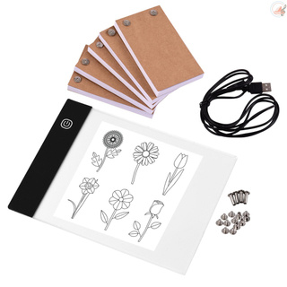 Bộ giấy lật 300 tờ nhỏ gọn có vít đóng gáy để tô vẽ với bảng điều khiển có hộp đèn LED điều khiển độ sáng 3 cấp độ