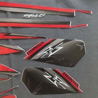 [HOT] NGUYÊN BỘ TEM DÁN XE HONDA AIRBLADE THÁI 2010 3 LỚP MÀU ĐỎ