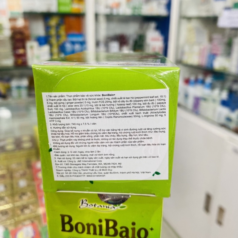 ✅ [Chính Hãng] BoniBaio bổ sung vi khuẩn có lợi, hỗ trợ cân bằng hệ vi sinh đường ruột và tăng cường sức khoẻ hệ
