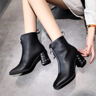 ANKLE BOOTS KÉO KHOÁ