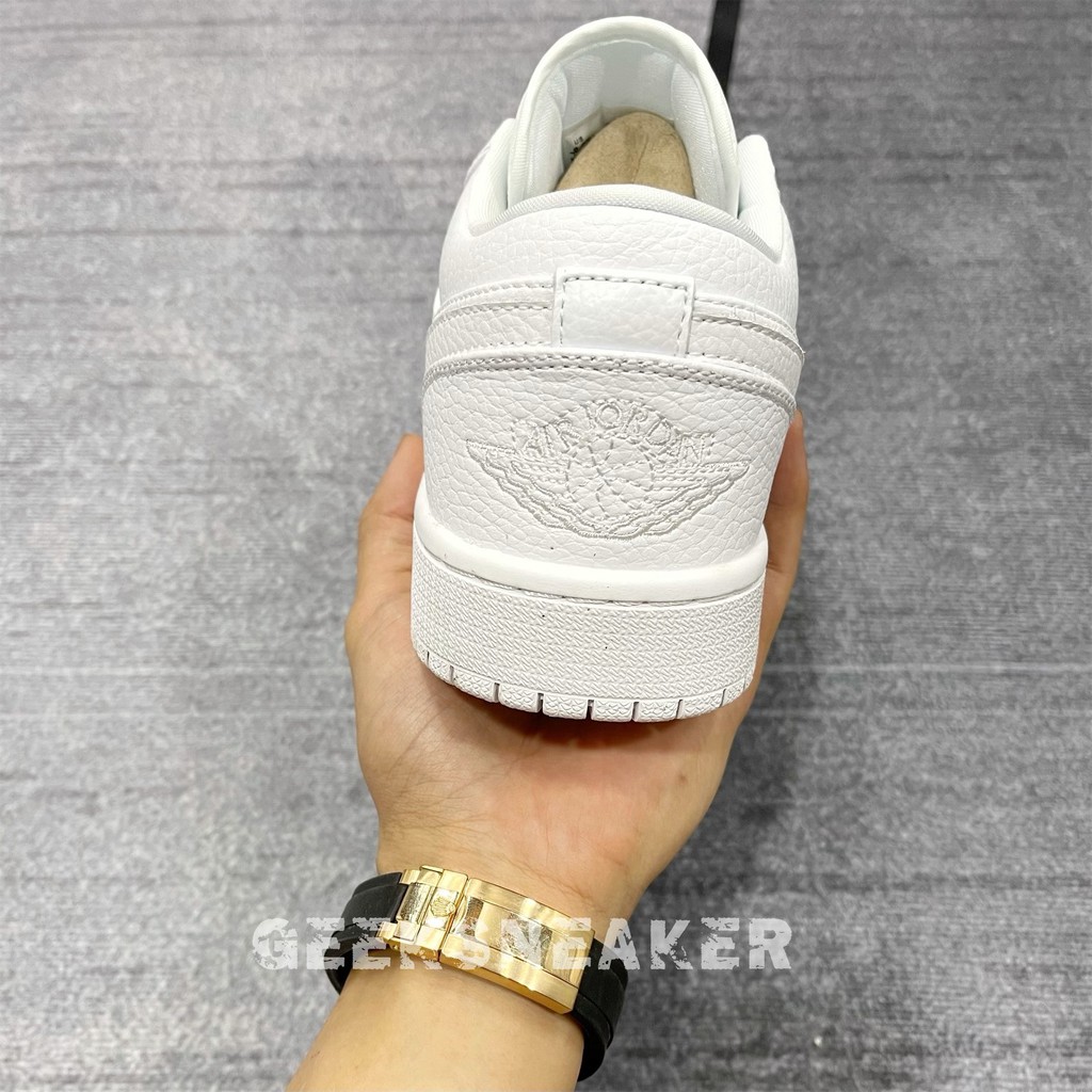 [GeekSneaker] Giày Jordan 1 Low All WHITE - TRIPLE WHITE