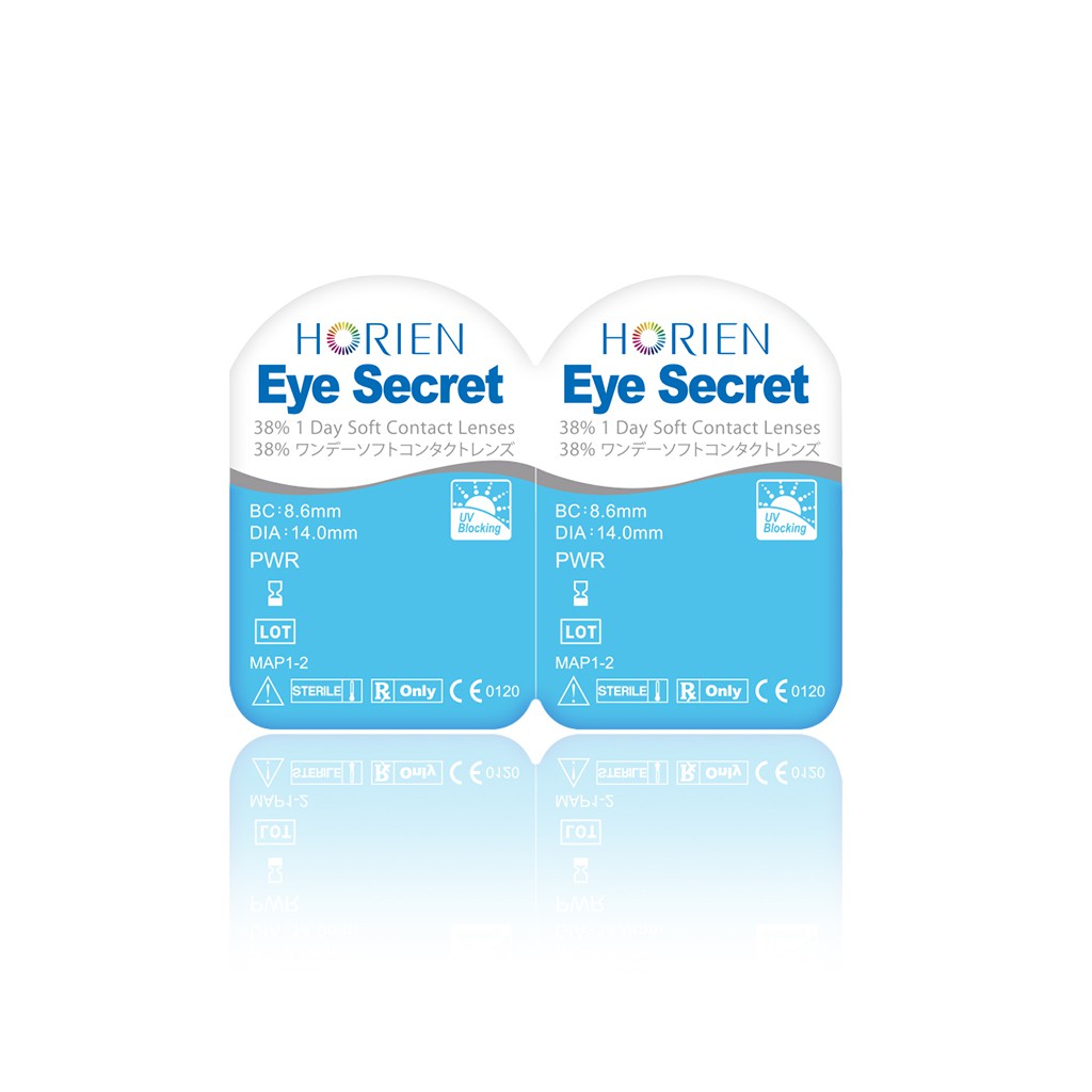 Bộ 5 cặp kính áp tròng không màu dùng 1 ngày Eye Secret