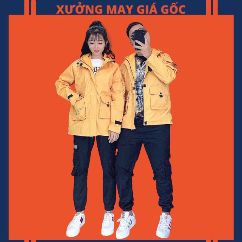 🎇𝐆𝐢𝐚́ 𝐒𝐢̉🎇 ABC Áo Khoác Kaki Vàng Bomber Jacket Mẫu Mới Hottrend (Video,Hình Thật)