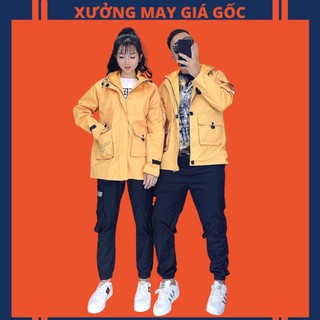 🎇𝐆𝐢𝐚́ 𝐒𝐢̉🎇 ABC Áo Khoác Kaki Vàng Bomber Jacket Mẫu Mới Hottrend (Video,Hình Thật)
