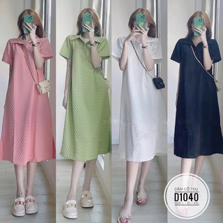 Bigsize đầm cổ trụ d1040