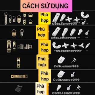 set 100 móc size lớn 4x2cm đinh đóng tường
