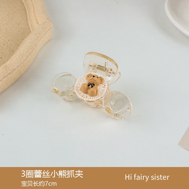 Kẹp tóc SEAGLOCA họa tiết gấu thời trang Hàn Quốc đáng yêu