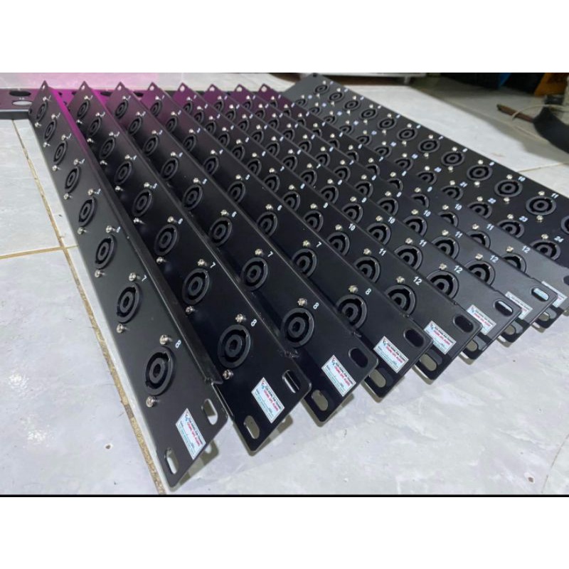 Thanh Panel Bắt Jack Loa, Jack tín hiệu, Jack Nguồn…. mã 8 lỗ có jack hàng dày loại 1