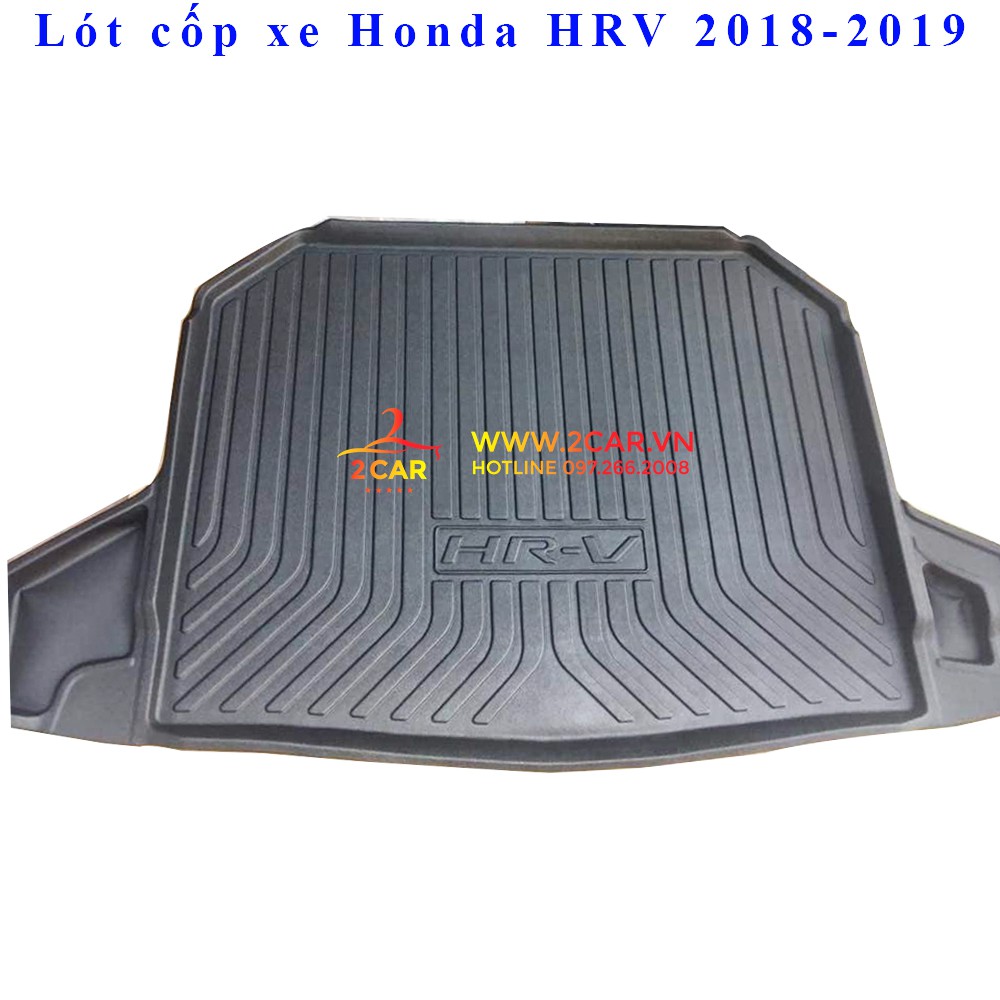 [Mã LIFEAUMAY giảm 10% tối đa 30k đơn 150k] Lót cốp xe Honda HRV 2018 2019 2020 2021 - Hàng nhựa dẻo TPO cao cấp