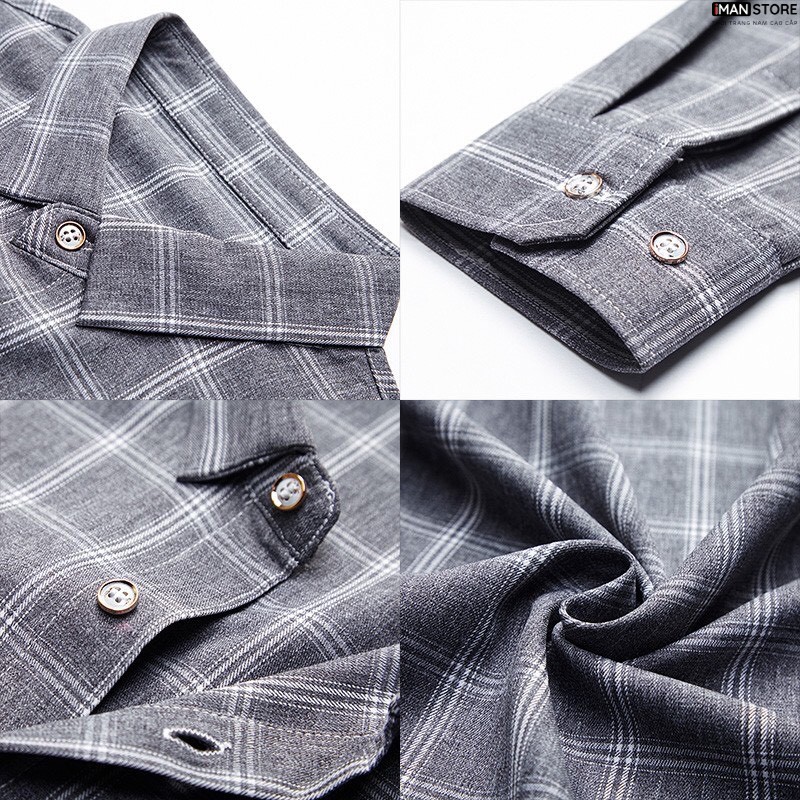 Áo Sơ Mi Nam Caro Dài Tay VẢI ĐŨI Cao Cấp, Sơ Mi Nam Hàn Quốc Công Sở Vải Đũi Bền ĐẸP, Thoáng Mát | BigBuy360 - bigbuy360.vn