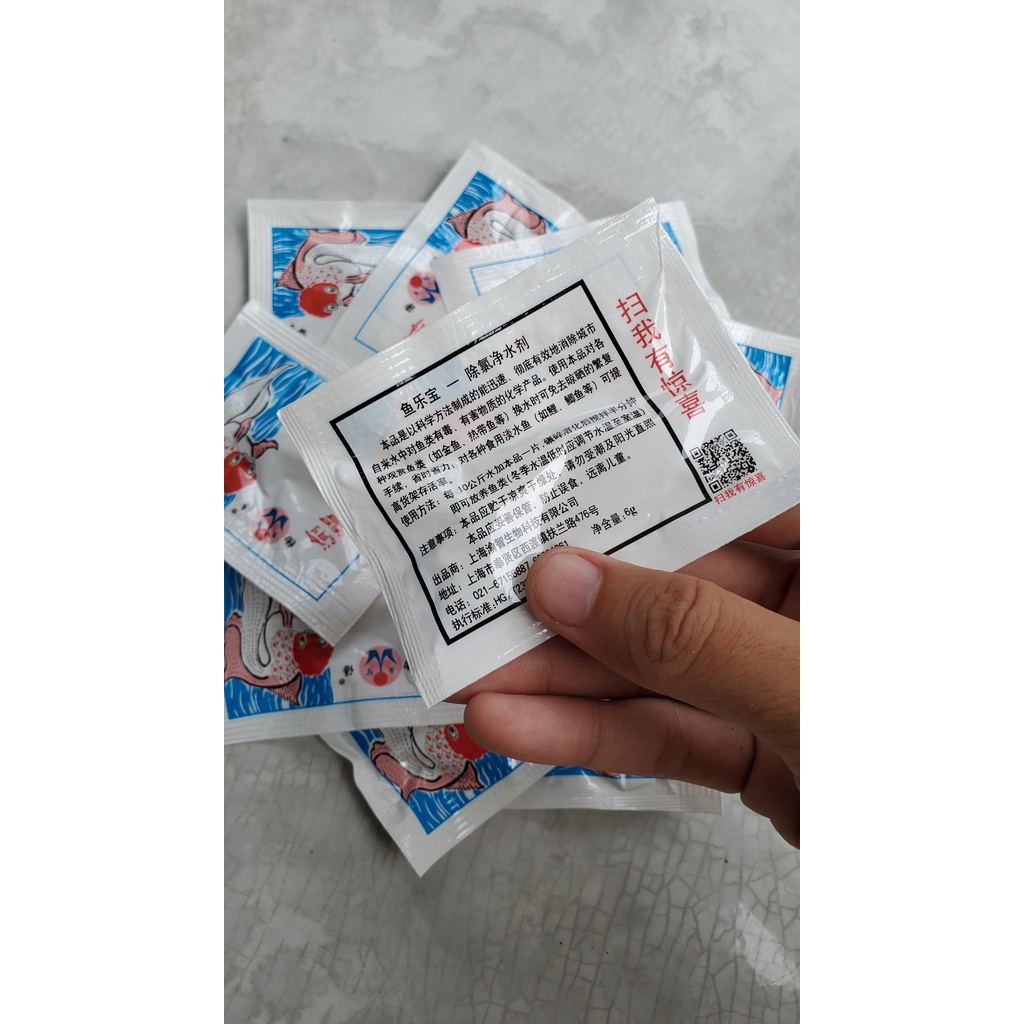 Viên khử clo tránh sốc nước khi thay nước bể cá cảnh