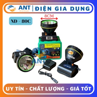 Đèn đội đầu nd-80c có nút volume màng hình lcd hiển thị pin