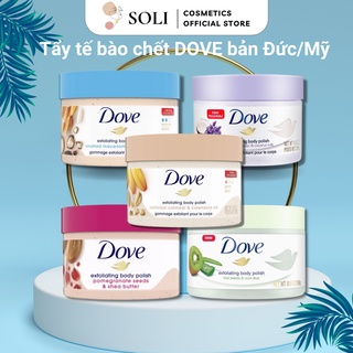 Tẩy tế bào chết body Dove Exfoliating Body Polish, tẩy tế bào chết toàn thân dưỡng trắng cấp ẩm 225ml/298ml