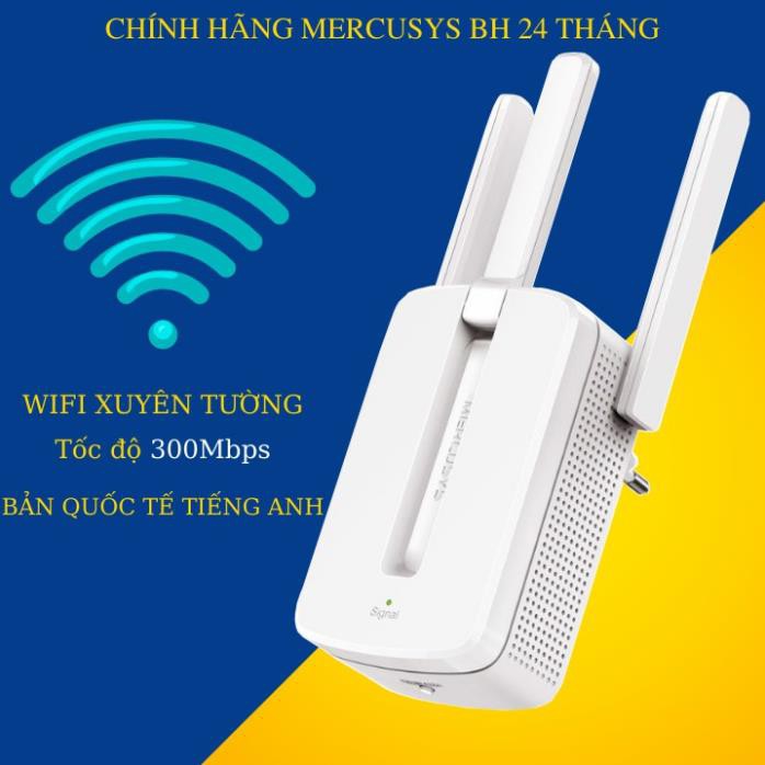 Bộ kích sóng wifi 3 râu Mercusys (wireless 300Mbps) cực mạnh,kích sóng wifi | BigBuy360 - bigbuy360.vn
