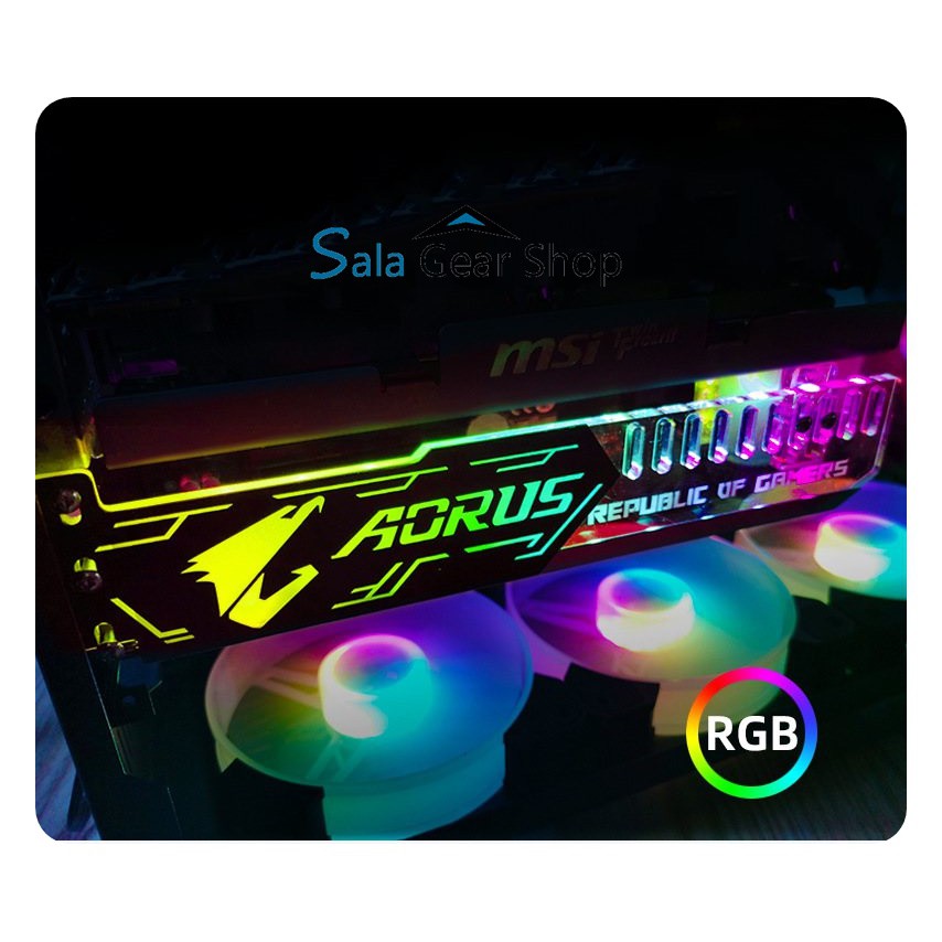 Đỡ Card VGA Coolmoon Aorus - Rog RGB, Sync Hub Coolmoon