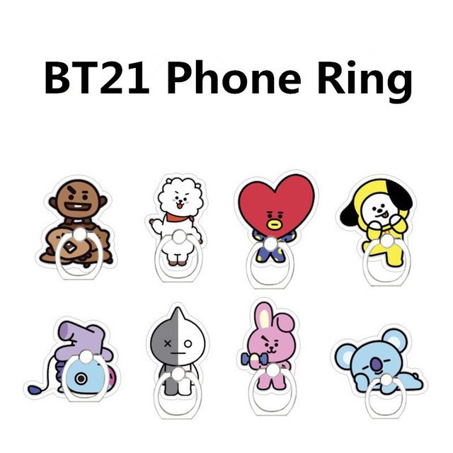 Nhẫn Đỡ Điện Thoại Hình Nhóm Nhạc Bts