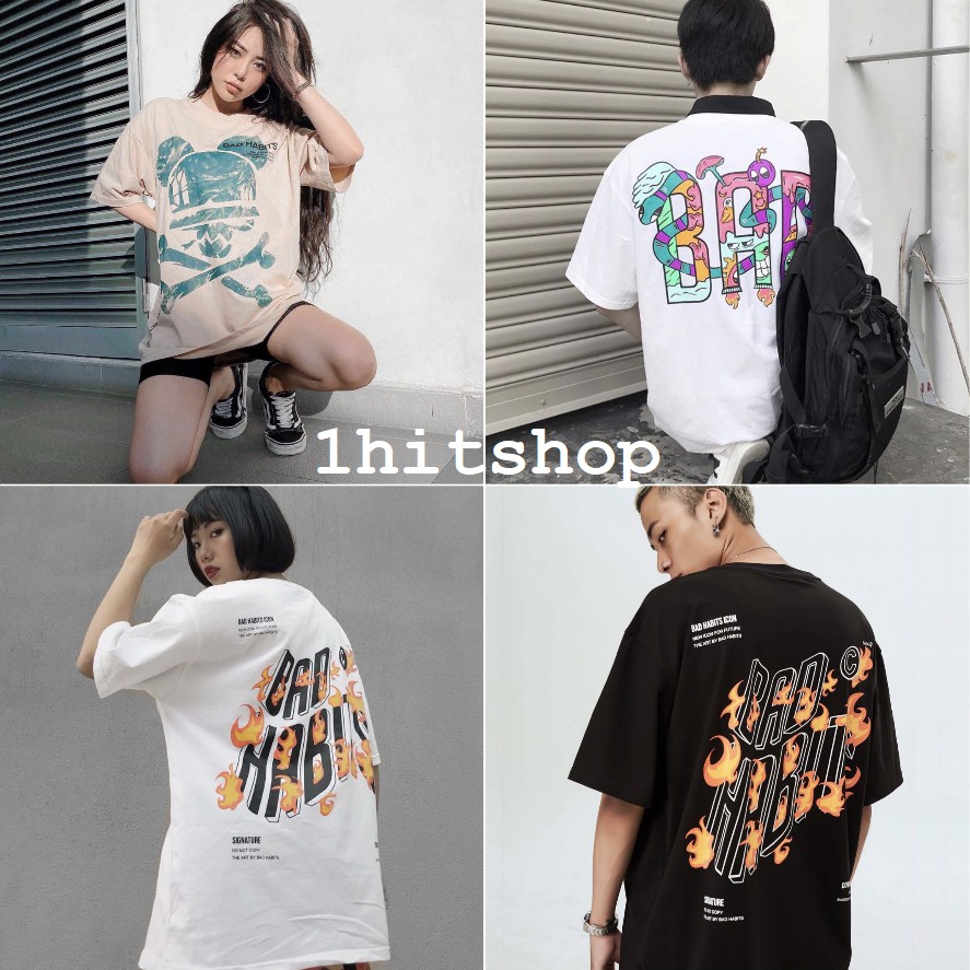 Áo Thun B.A.D HA.BITS Ulzzang Unisex 1hitshop