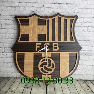 Logo BARCELONA - Đồng Hồ Gỗ Trang Trí