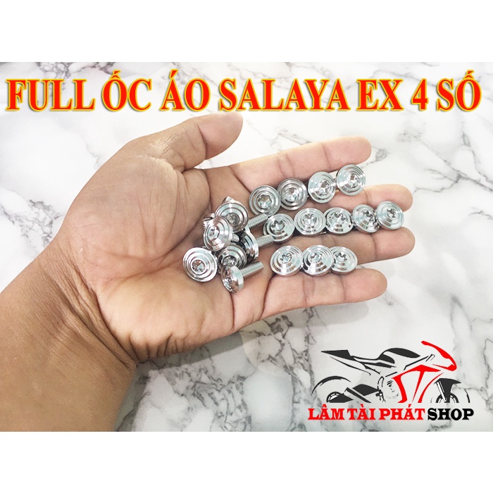 Full ốc salaya dàn áo Xe Exciter 2010 Mẫu Thái 36 Con