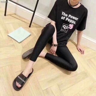 Quần legging túi gấu brown