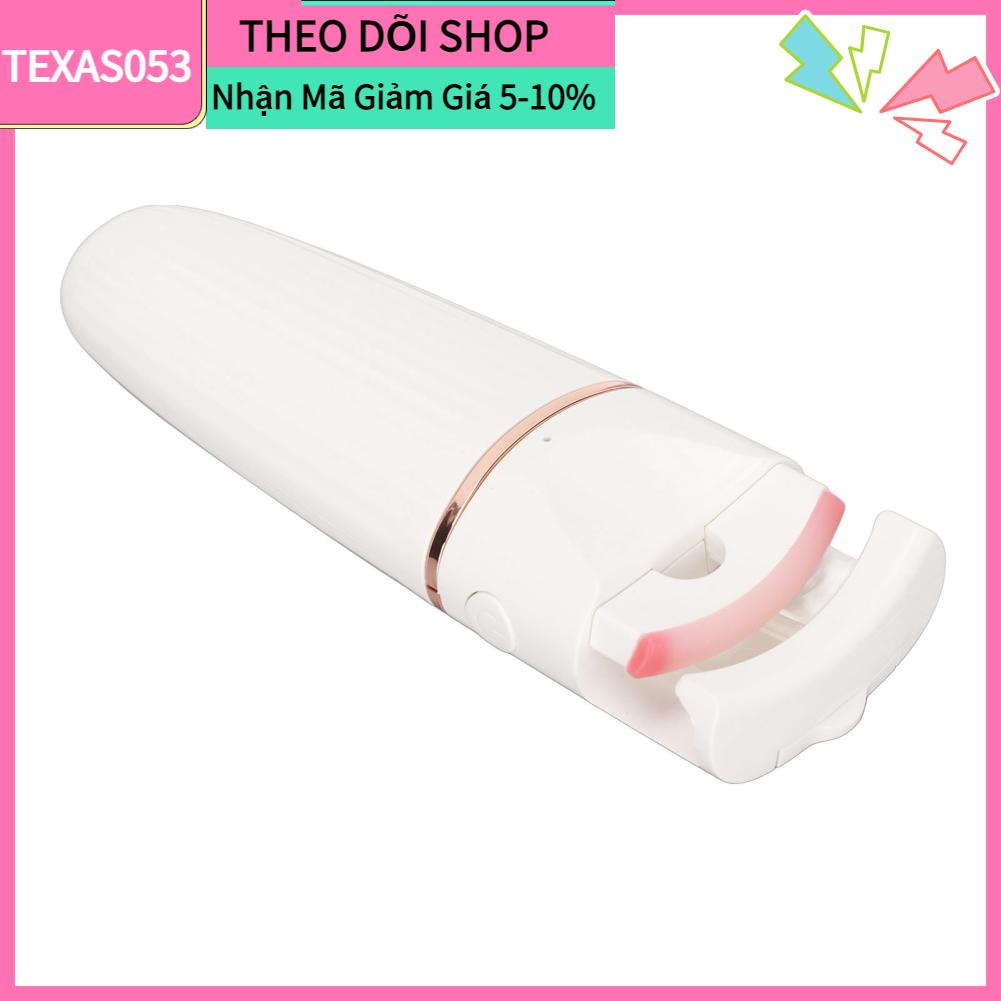 Texas053 Texas053 Dụng cụ uốn lông mi làm nóng bằng điện USB Sạc lâu dài Uốn nhanh Máy được sưởi ấm di động