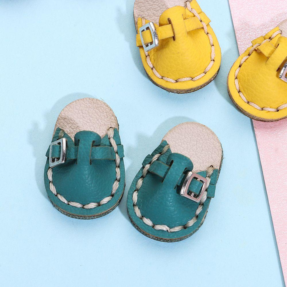 Giày Búp Bê Da Bò 4 Màu Tự Chọn Cho Búp Bê 1 / 11 OB11