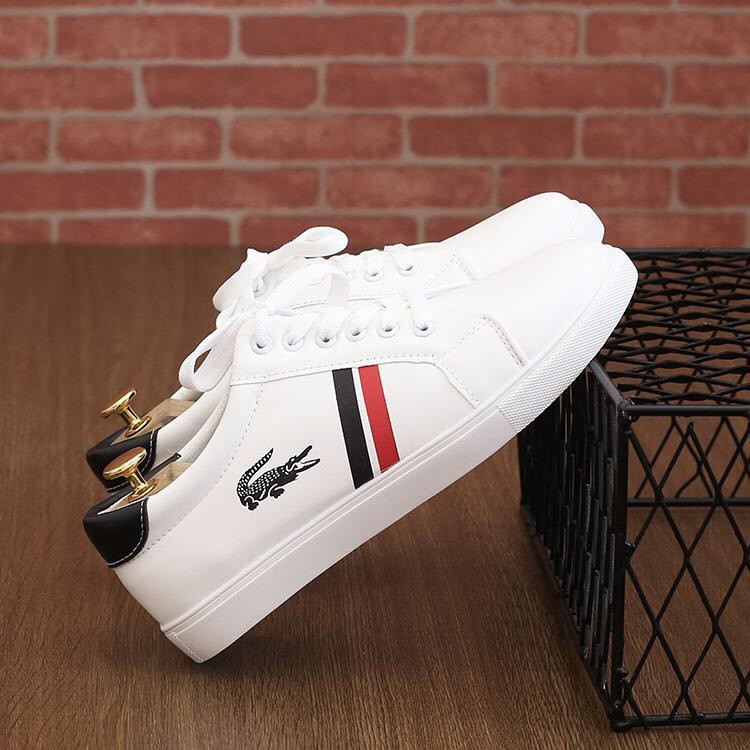 GIày sneaker da nam thời trang Cá Sấu Nam Trắng