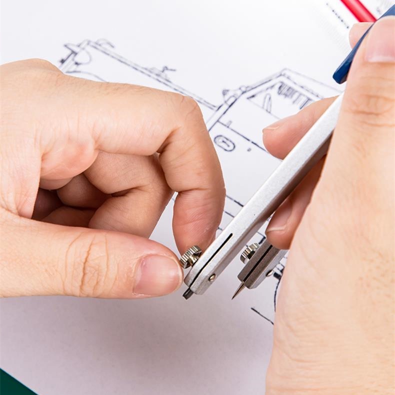 Bộ Compa Vẽ Hình Học Bằng Hợp Kim Kẽm Chuyên Nghiệp